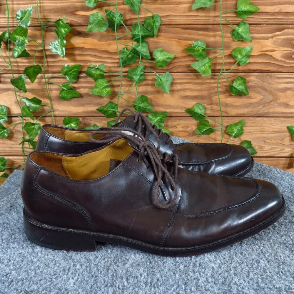Cole Haan NikeAir Men Derby Oxford Size 8 Dress Shoes Business Casual Brown